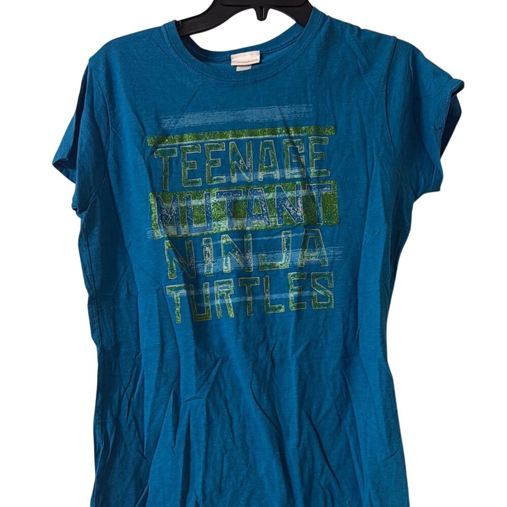 Nickelodeon Blue Teenage Mutant Ninja Turtles Tee Women's Size XL